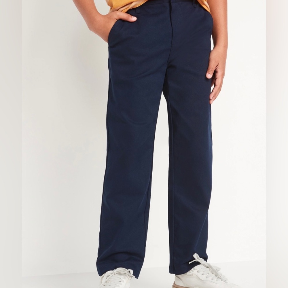 Back To School—- Gap Kids Uniform Lived-In Khakis with Washwell, Navy Blue